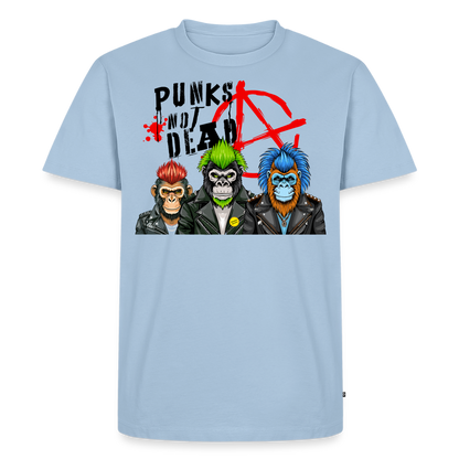 Punks Not Dead Design – Männer Premium T-Shirt - Hellblau