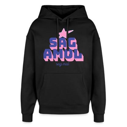 Sagamol Design – Oversized Unisex Hoodie - Schwarz