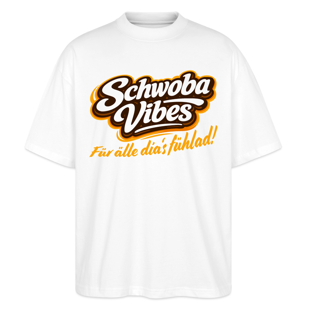 Schwoba Vibes Design – Oversized Unisex Bio T-Shirt - Weiß