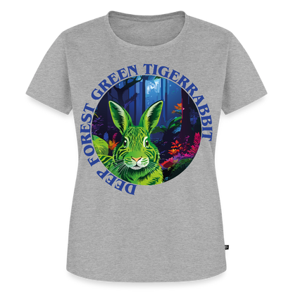 Tiger Rabbit Design – Frauen Premium T-Shirt - Grau meliert