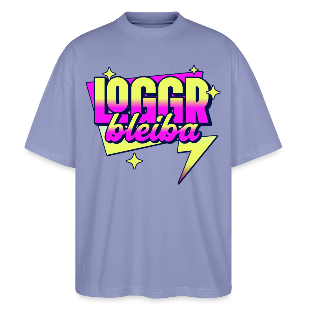 Logo bleibt Design – Oversized Unisex Bio T-Shirt - Violett