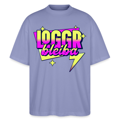 Logo bleibt Design – Oversized Unisex Bio T-Shirt - Violett