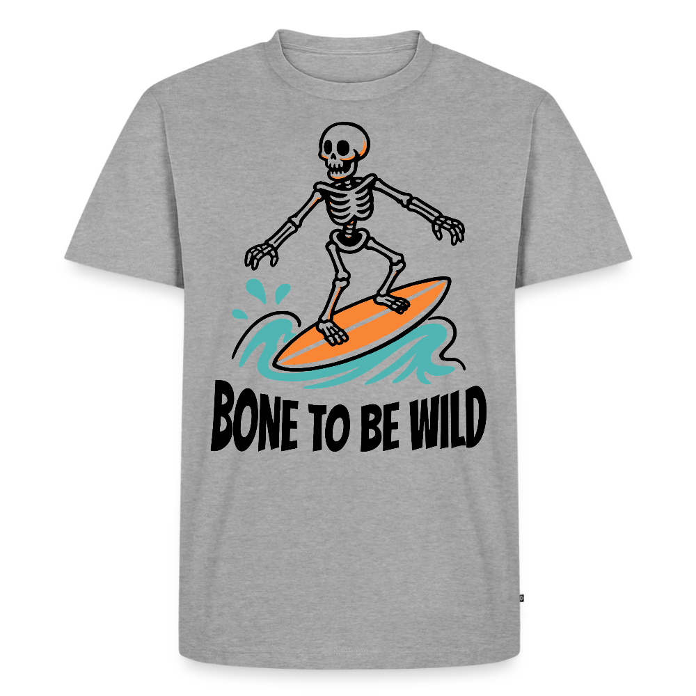 Bone to be Wild Design – Männer Premium T-Shirt - Grau meliert