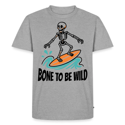 Bone to be Wild Design – Männer Premium T-Shirt - Grau meliert
