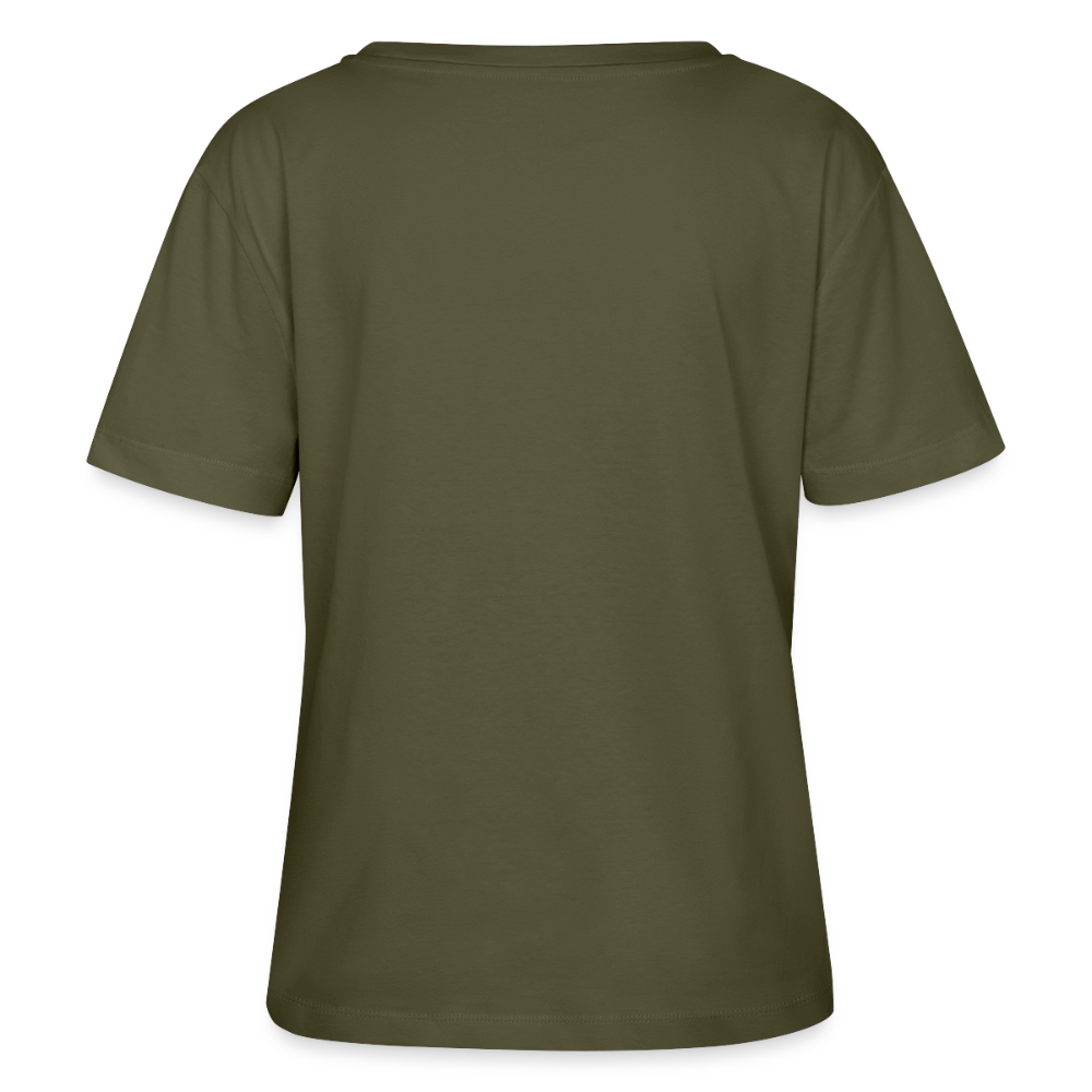 Vom Deng her Design – Rundhals Frauen Bio-T-Shirt - Khaki
