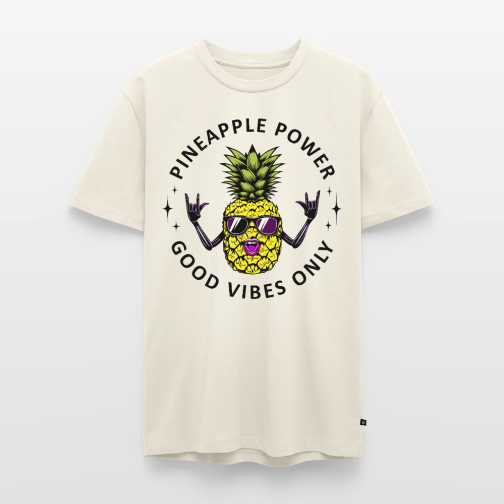 Pineapple Power Design – Männer Premium T-Shirt - Naturweiß
