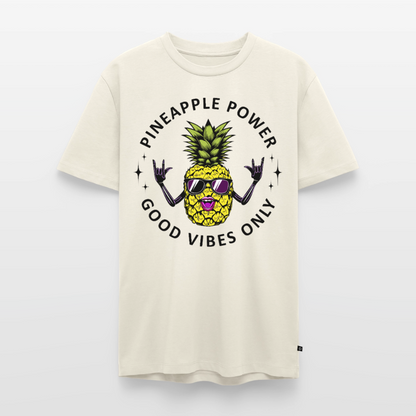 Pineapple Power Design – Männer Premium T-Shirt - Naturweiß