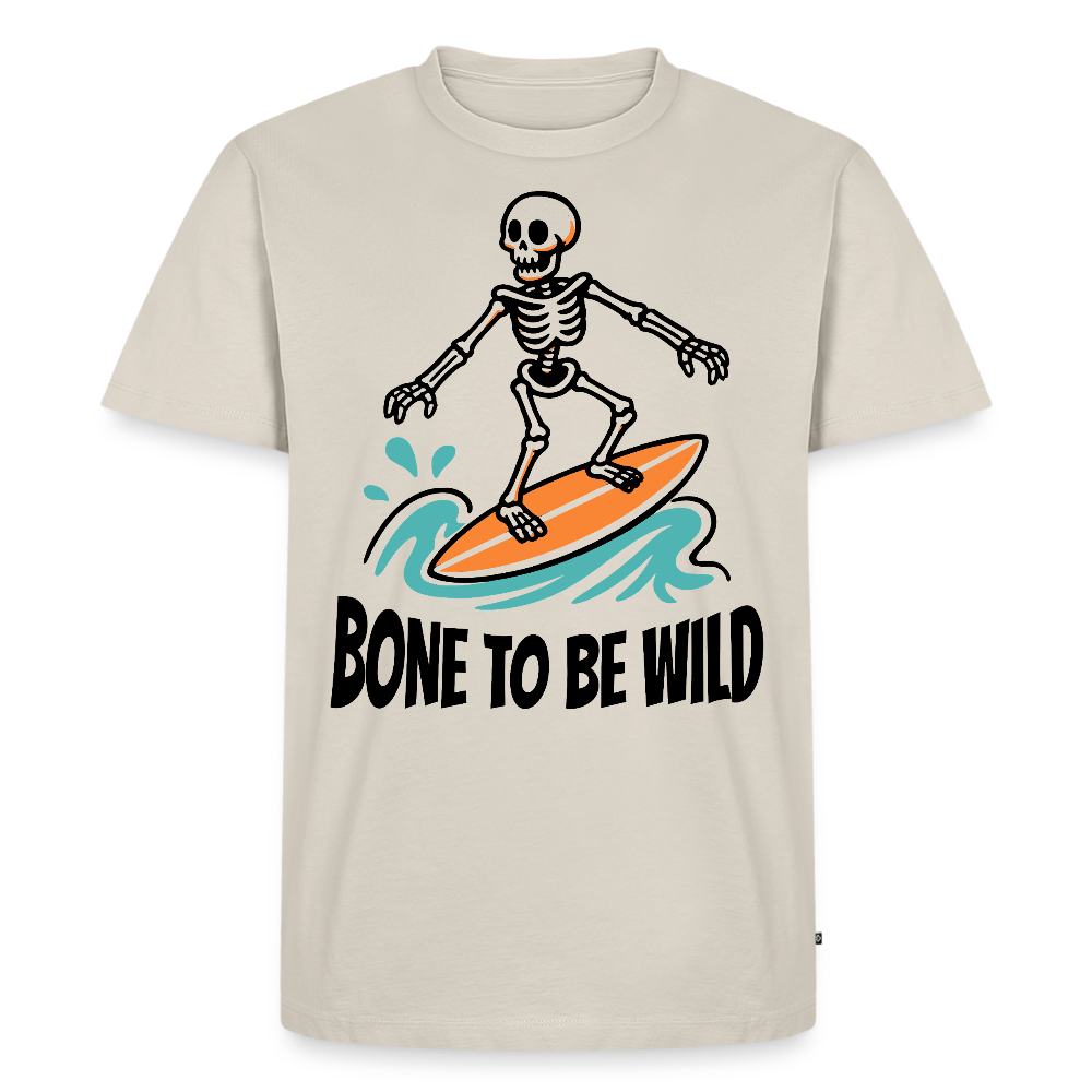 Bone to be Wild Design – Männer Premium T-Shirt - Beige