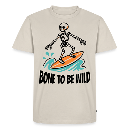 Bone to be Wild Design – Männer Premium T-Shirt - Beige