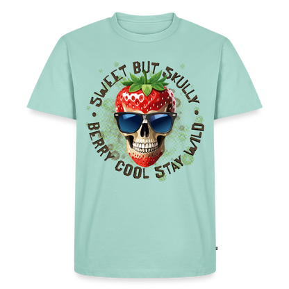 Strawberry Skull Design – Männer Premium T-Shirt - Mint 