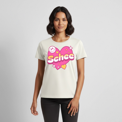 Schee Design – Frauen Premium T-Shirt - Naturweiß