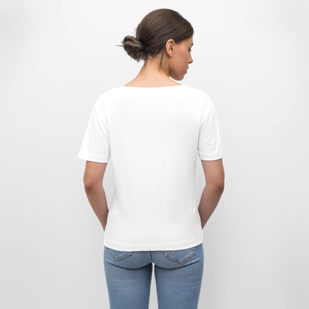 Stay Sweet Design – Rundhals Frauen Bio-T-Shirt - Weiß