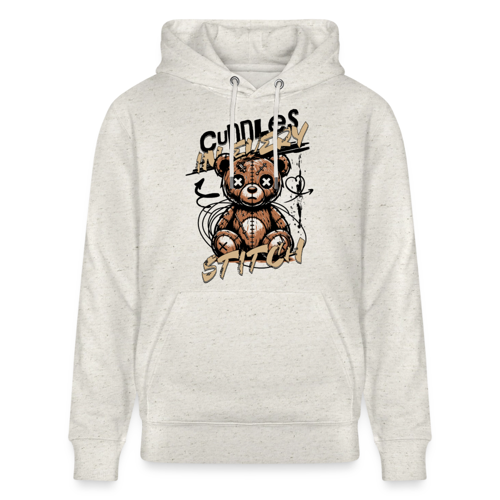 Bear Design – Unisex Bio-Hoodie - Beige meliert