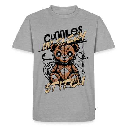 Bear Design – Männer Premium T-Shirt - Grau meliert