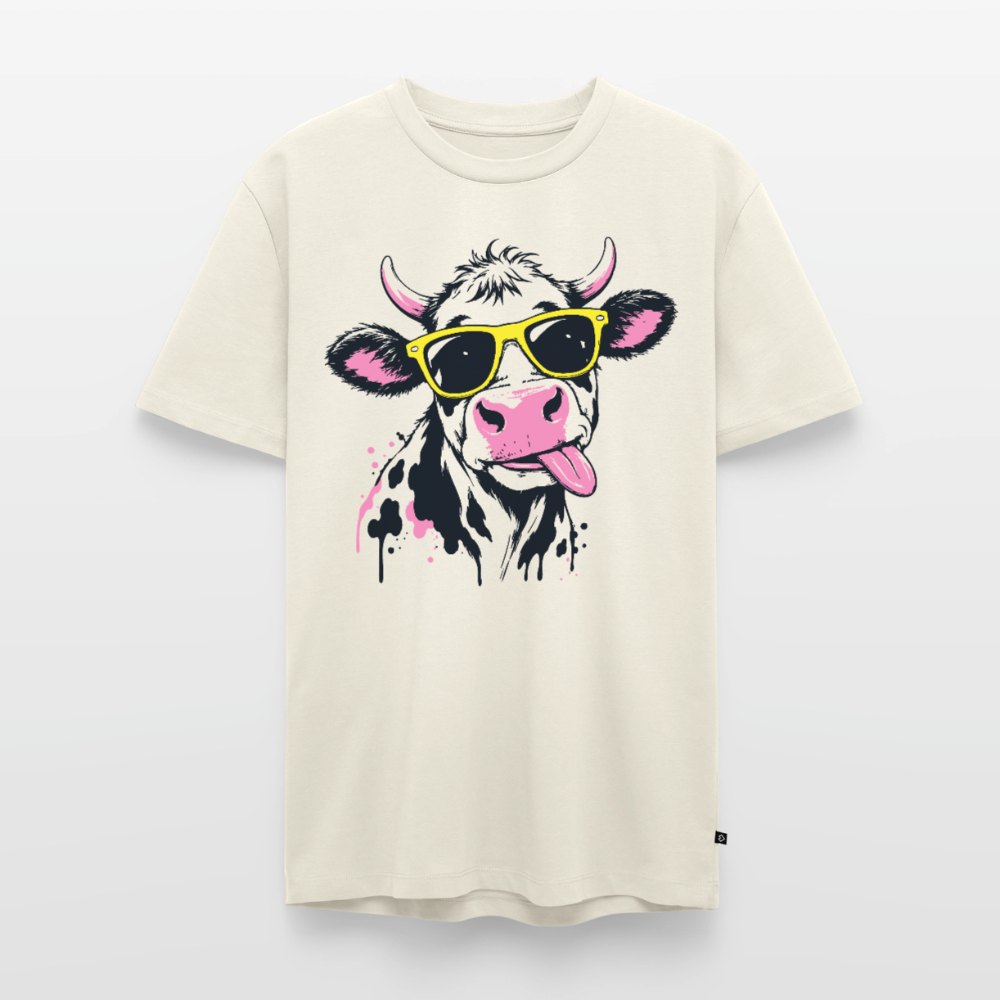 Street Cow Design – Männer Premium T-Shirt - Naturweiß
