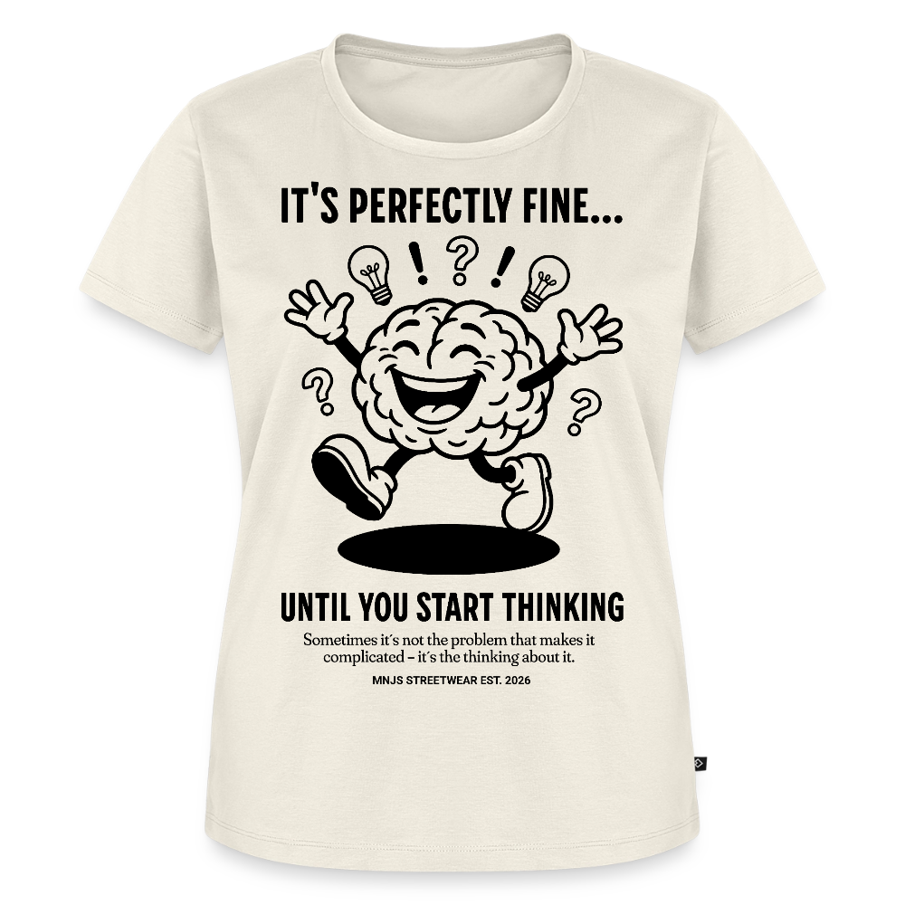 Brain Design – Frauen Premium T-Shirt - Naturweiß