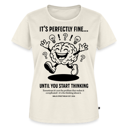 Brain Design – Frauen Premium T-Shirt - Naturweiß