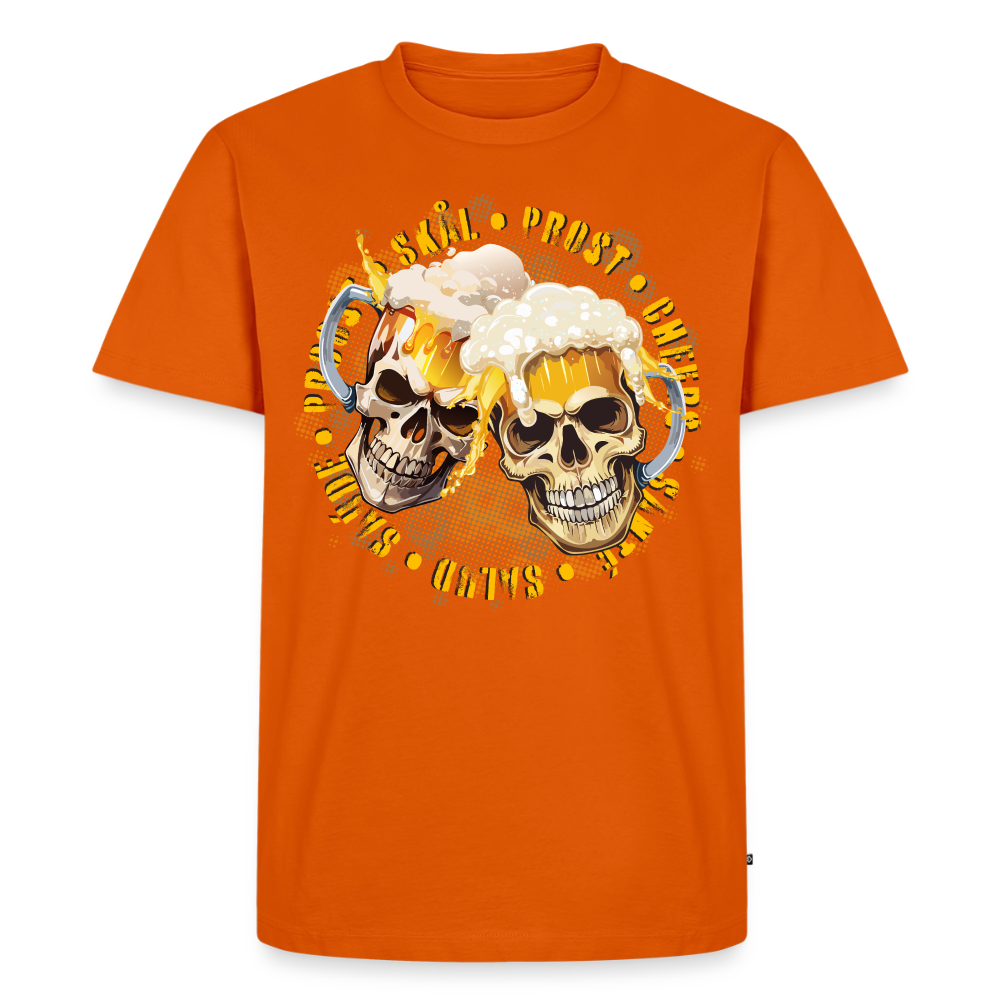 Party Skull Design – Männer Premium T-Shirt - Orange 