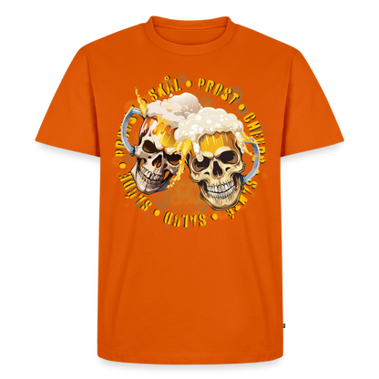 Party Skull Design – Männer Premium T-Shirt - Orange 