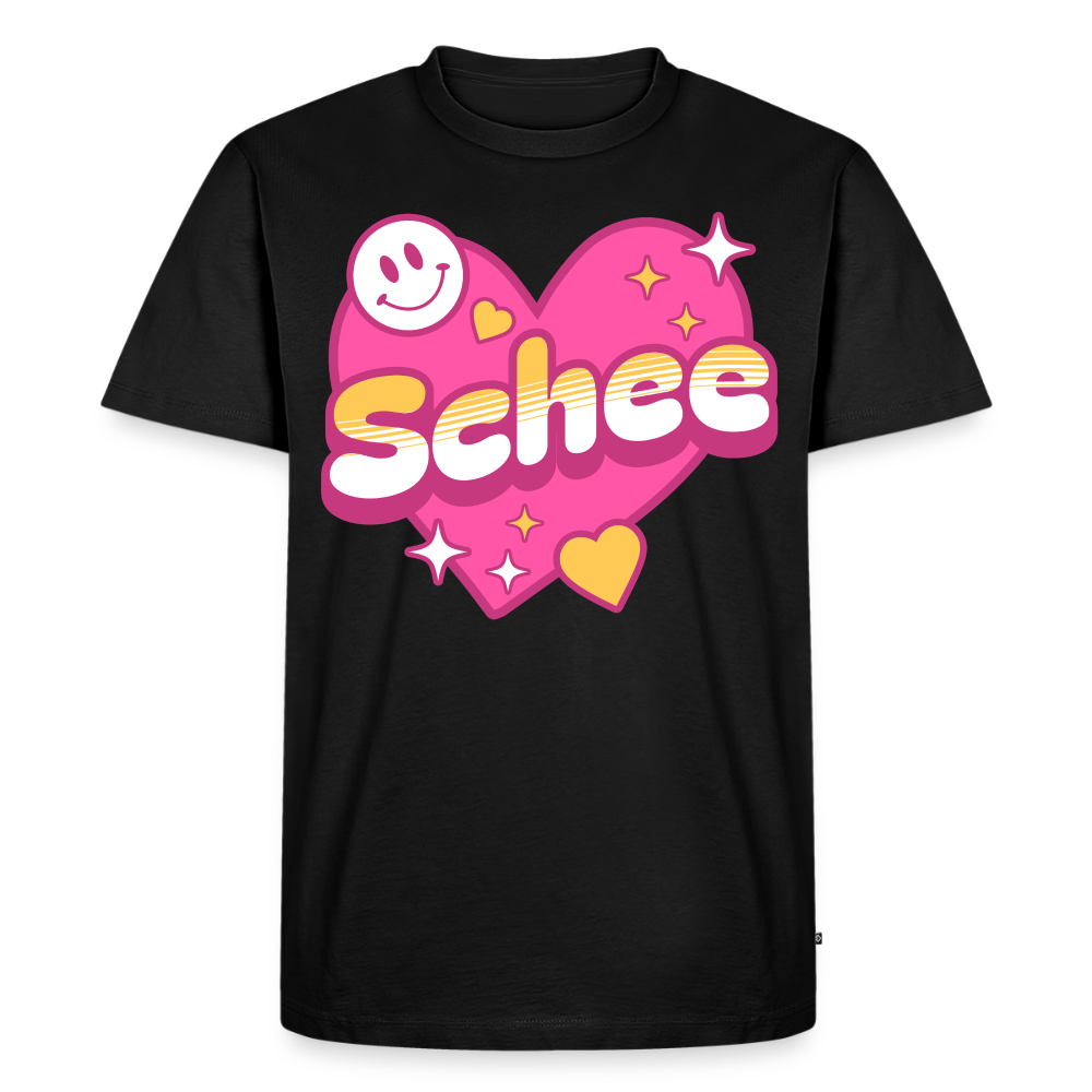 Schnee Design – Männer Premium T-Shirt - Schwarz