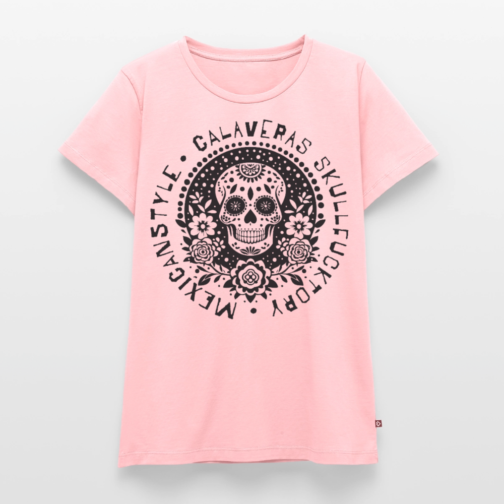Sugar Skull Black Design - Frauen Premium T-Shirt - Rosa