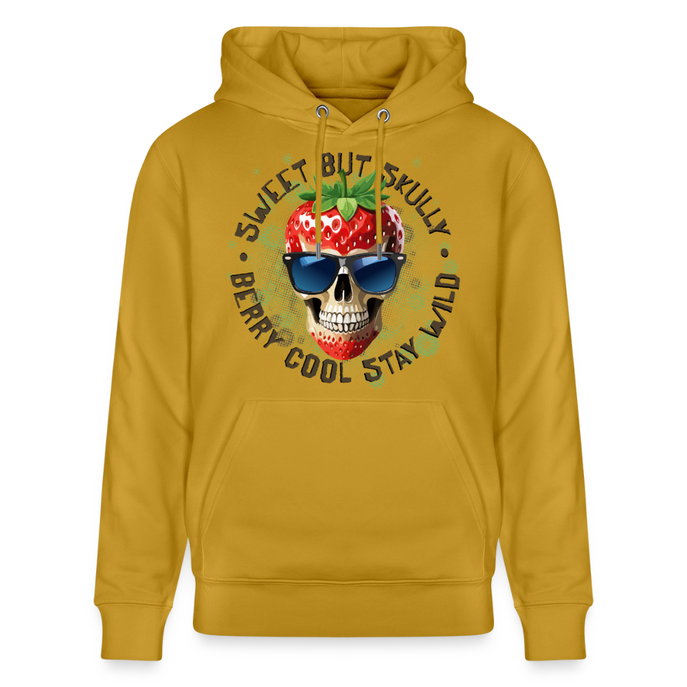 Strawberry Skull Design – Unisex Bio-Hoodie - Ocker