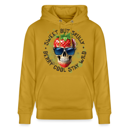 Strawberry Skull Design – Unisex Bio-Hoodie - Ocker