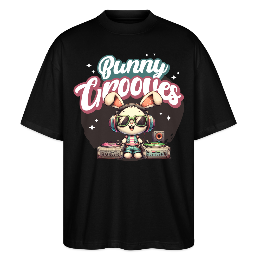 Bunny Groves Design – Oversized Unisex Bio T-Shirt - Schwarz