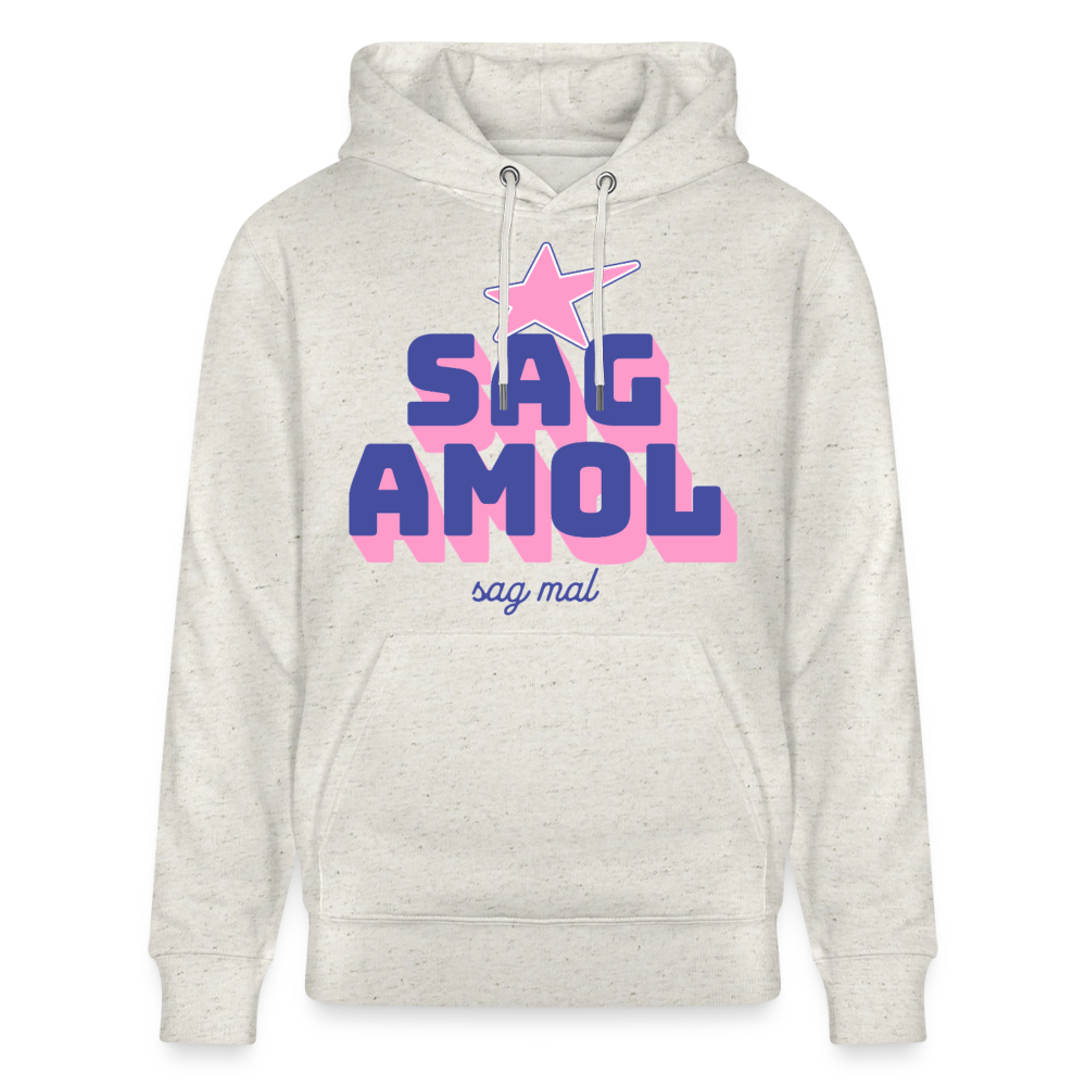 Sagamol Design – Unisex Bio-Hoodie - Beige meliert