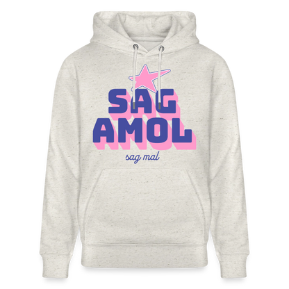 Sagamol Design – Unisex Bio-Hoodie - Beige meliert