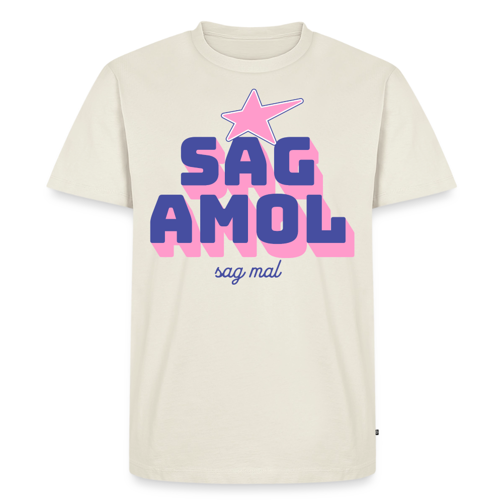 Sagamol Design – Männer Premium T-Shirt - Naturweiß