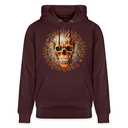 Tiger skull Design – Unisex Bio-Hoodie - Maroon