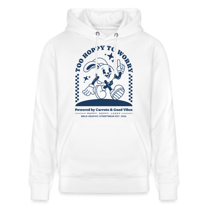Too Hoppy Too Worry Design – Unisex Bio-Hoodie - Weiß