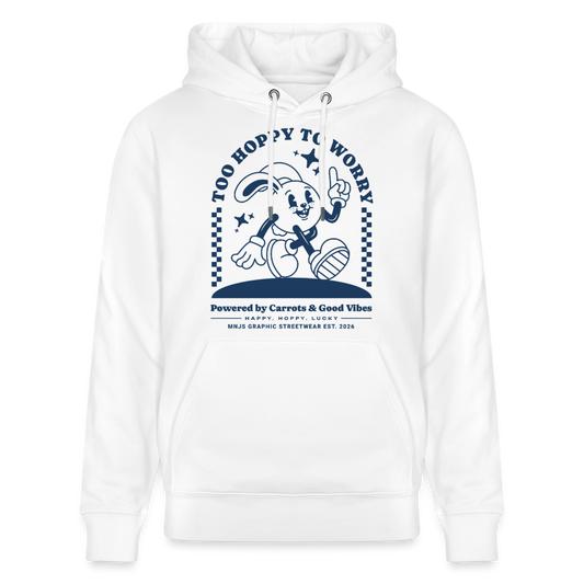 Too Hoppy Too Worry Design – Unisex Bio-Hoodie - Weiß