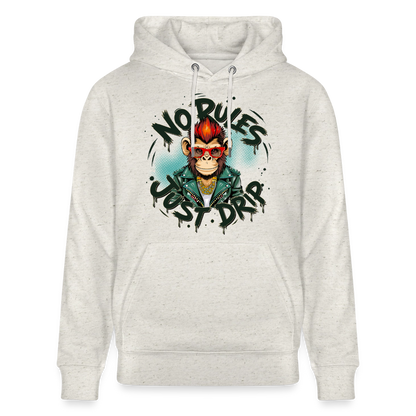 Monkey No Rules Design – Unisex Bio-Hoodie - Beige meliert