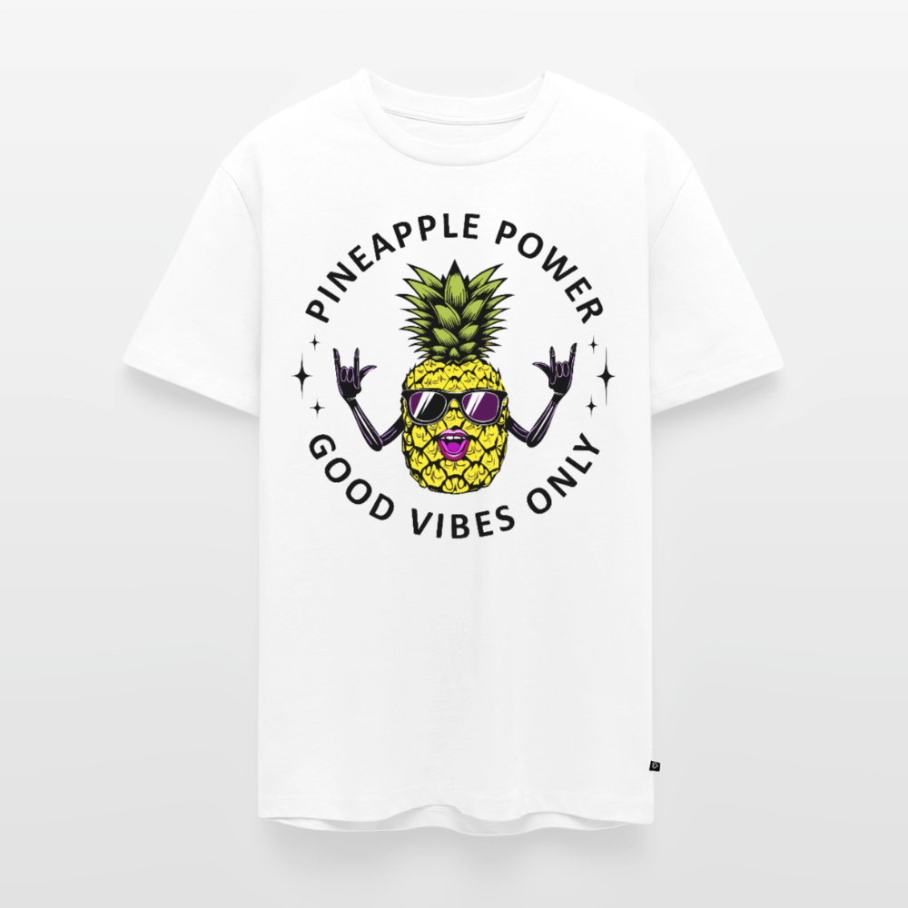 Pineapple Power Design – Männer Premium T-Shirt - Weiß