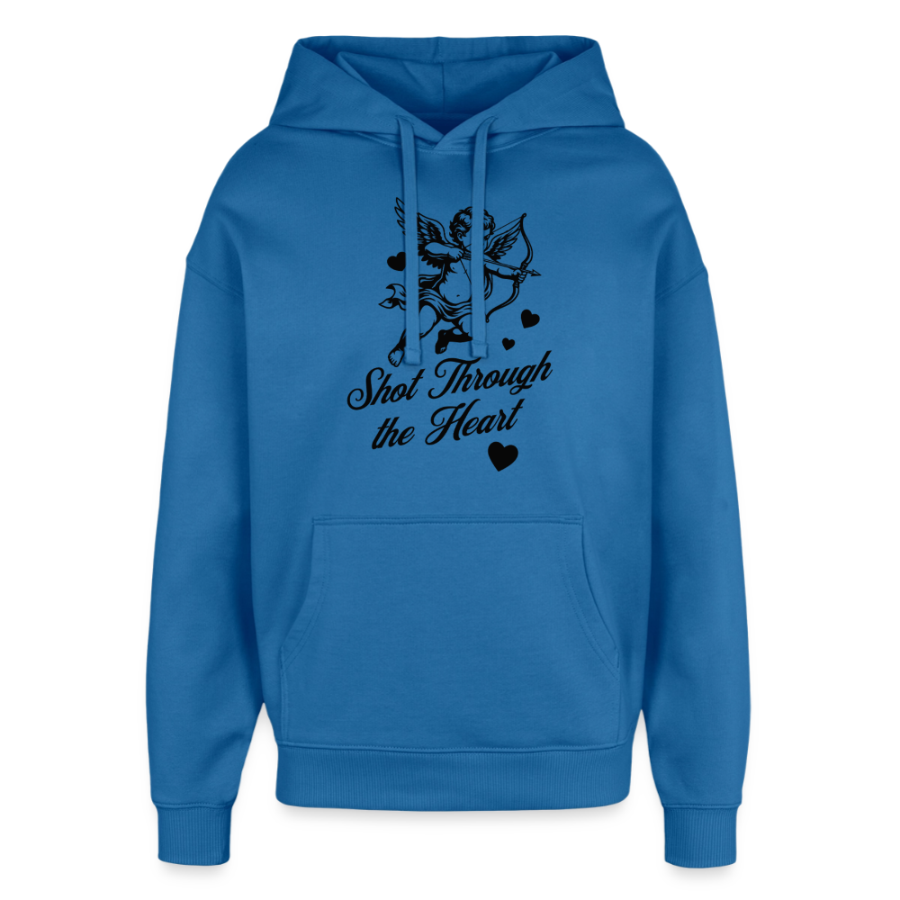 Amor Design – Oversized Unisex Hoodie - Achtsames Blau