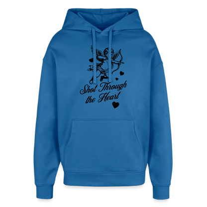 Amor Design – Oversized Unisex Hoodie - Achtsames Blau