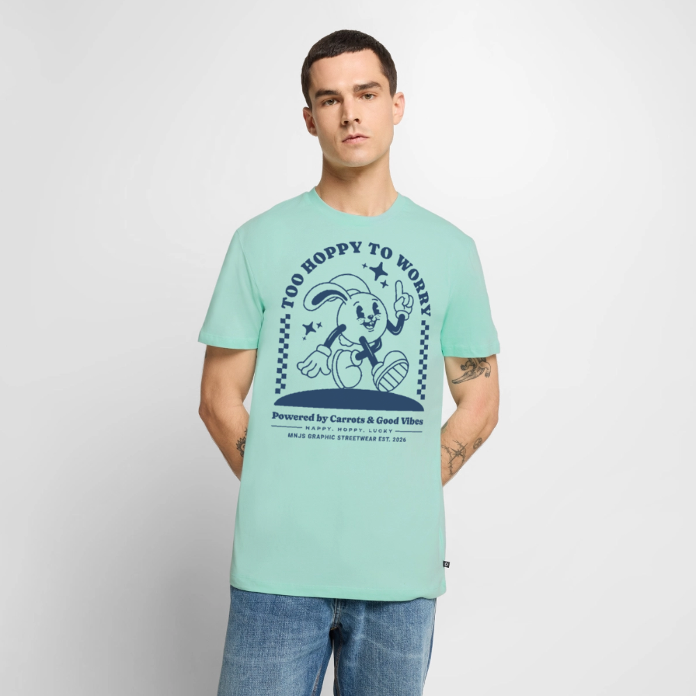 Too Hoppy Too Worry Design – Männer Premium T-Shirt - Mint 