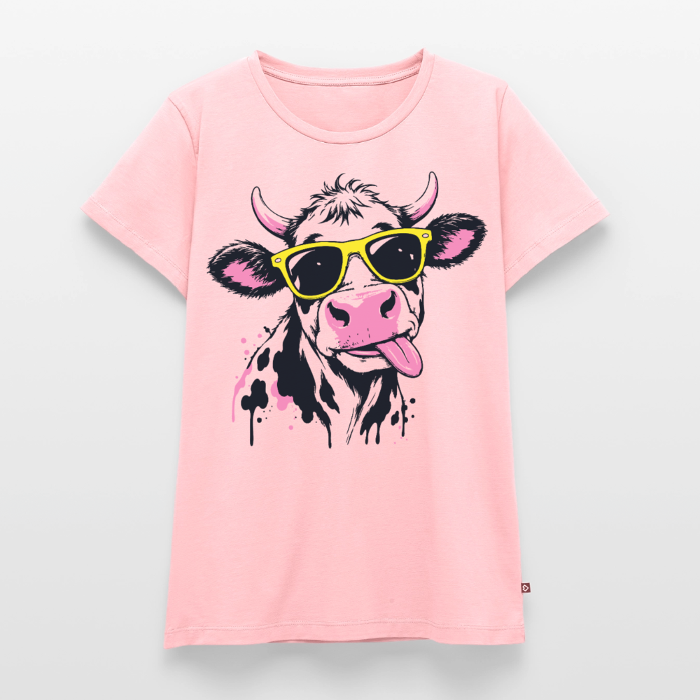 Street Cow Design – Frauen Premium T-Shirt - Rosa