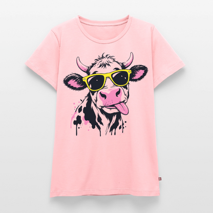 Street Cow Design – Frauen Premium T-Shirt - Rosa