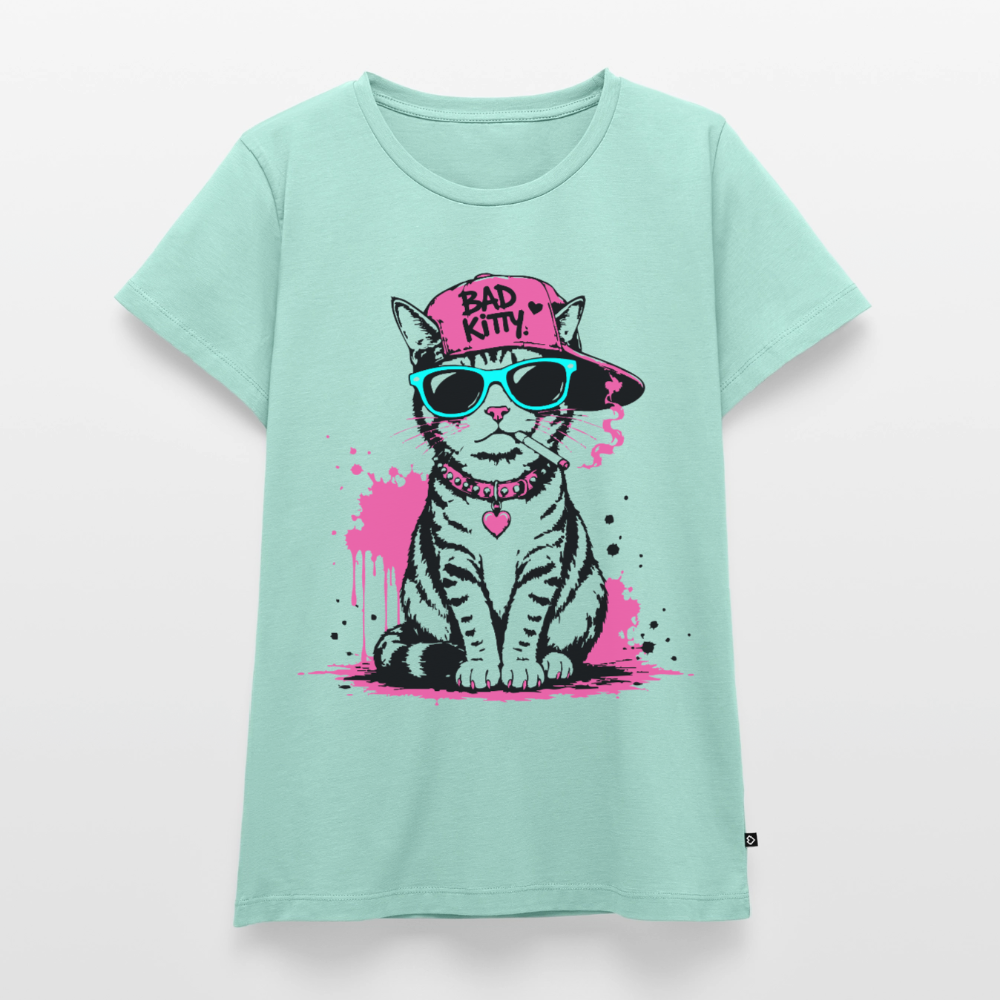 Bad Kitty Design – Frauen Premium T-Shirt - Mint 