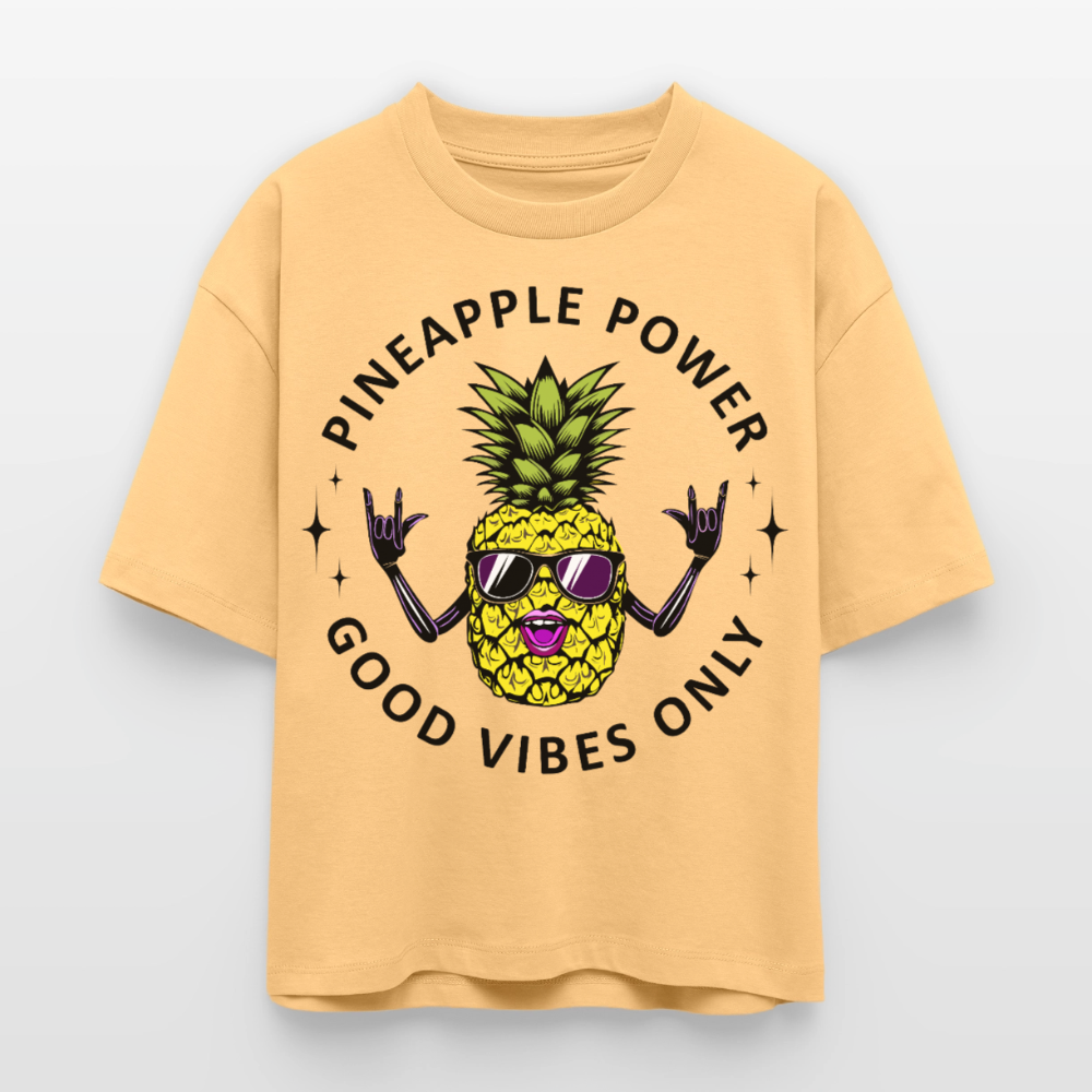 Pineapple Power Design – Frauen Boxy Bio-T-Shirt - Mispel
