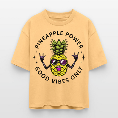 Pineapple Power Design – Frauen Boxy Bio-T-Shirt - Mispel
