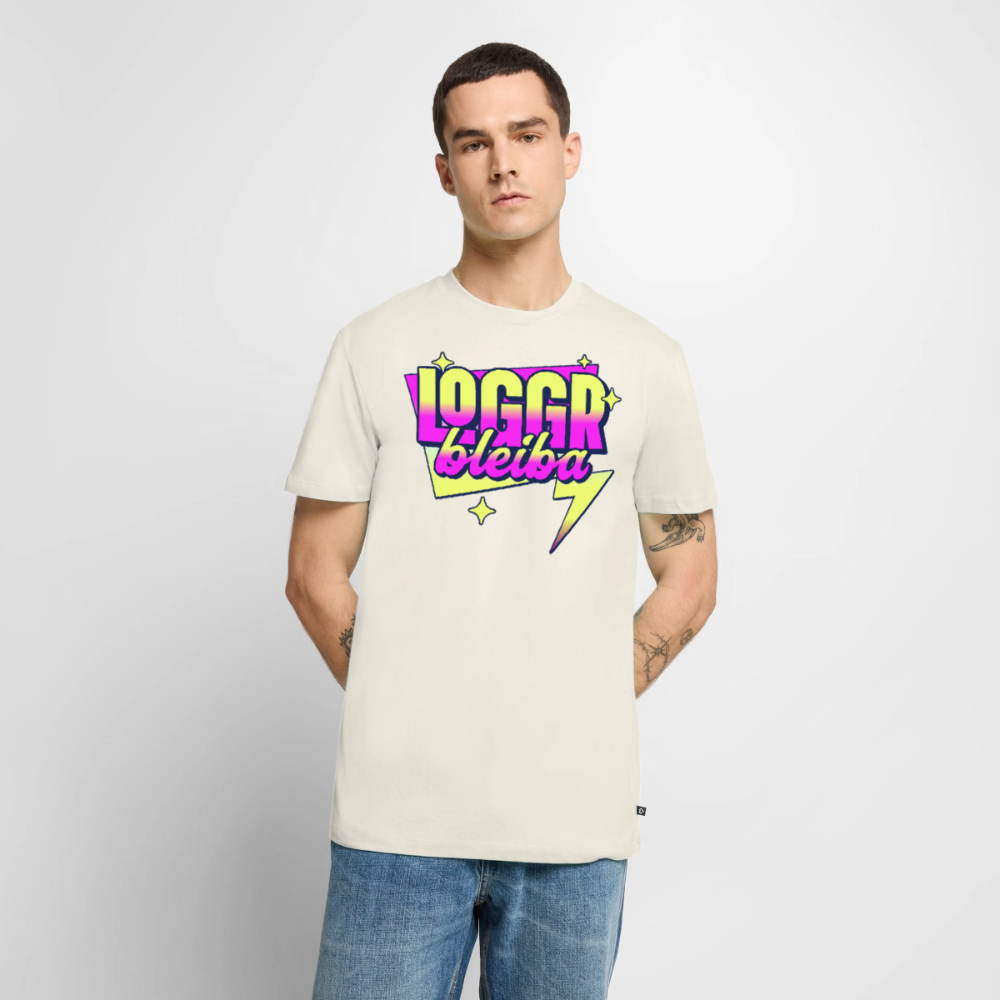 Logger bleibt Design – Männer Premium T-Shirt - Naturweiß