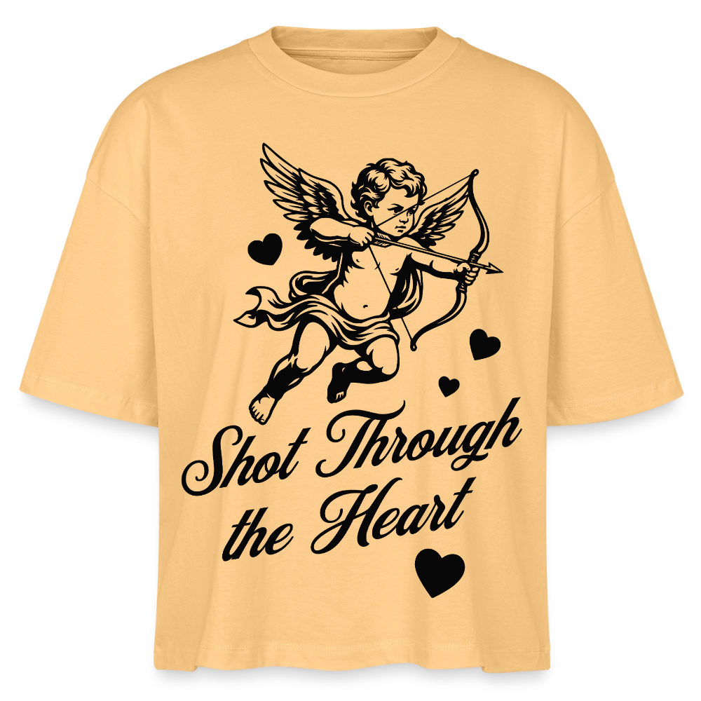 Amor Design – Frauen Boxy Bio-T-Shirt - Mispel