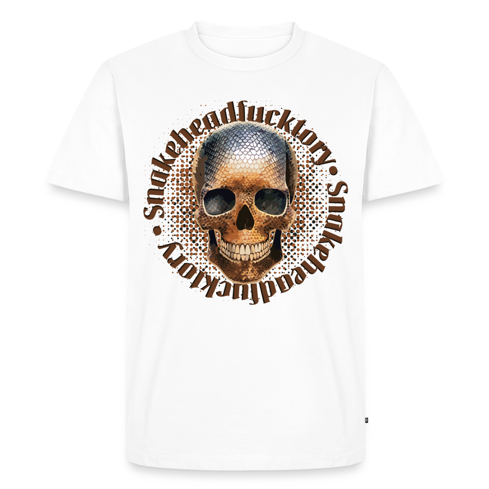 Sande Skull Design – Männer Premium T-Shirt - Weiß