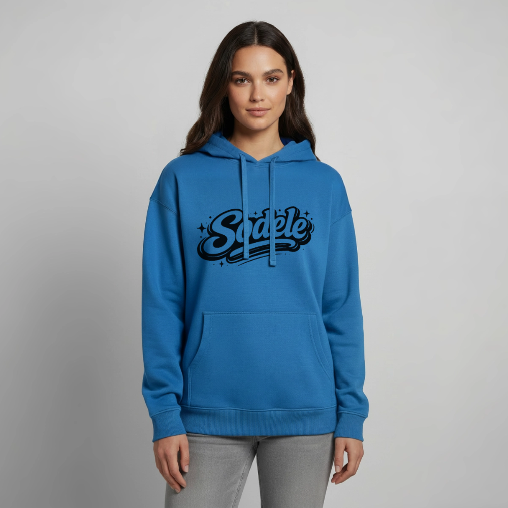 Sodele Design – Oversized Unisex Hoodie - Achtsames Blau