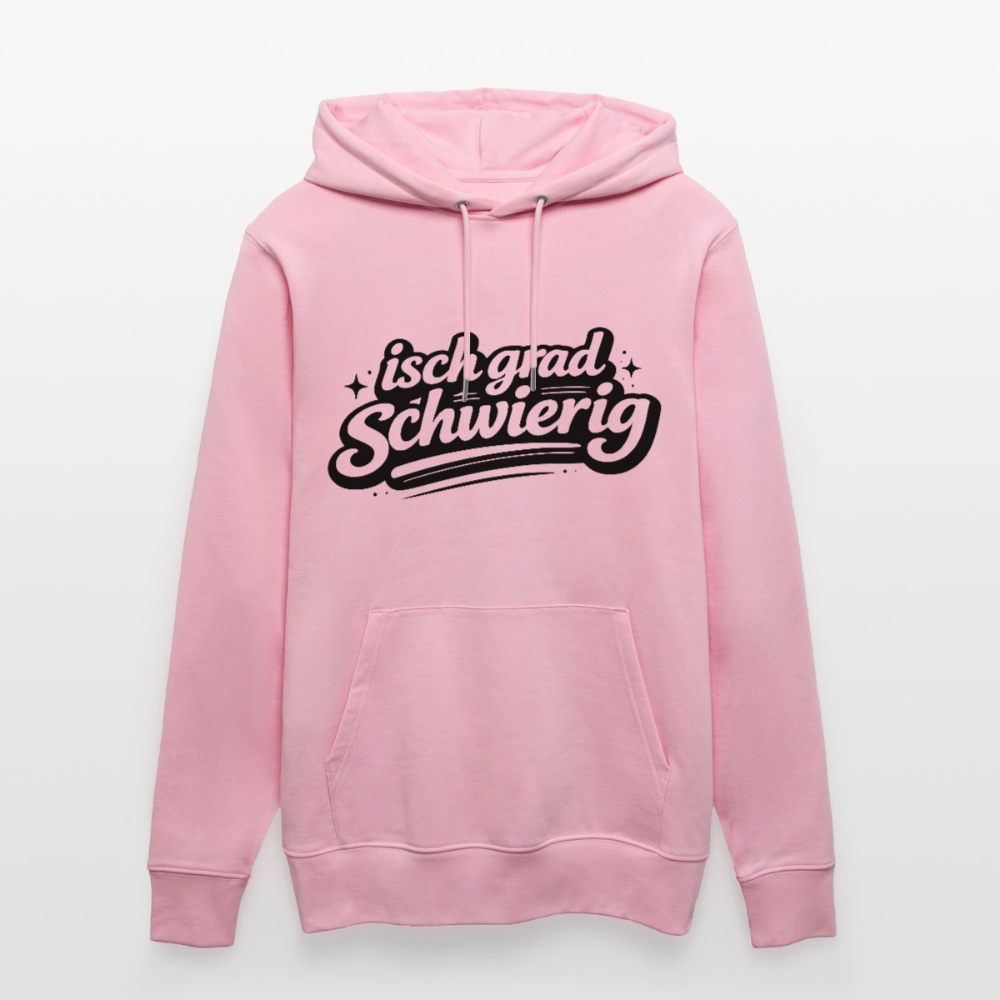Isch grad schwierig Design – Unisex Bio-Hoodie - Hellrosa