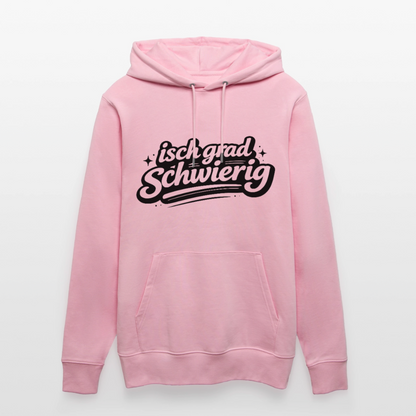 Isch grad schwierig Design – Unisex Bio-Hoodie - Hellrosa